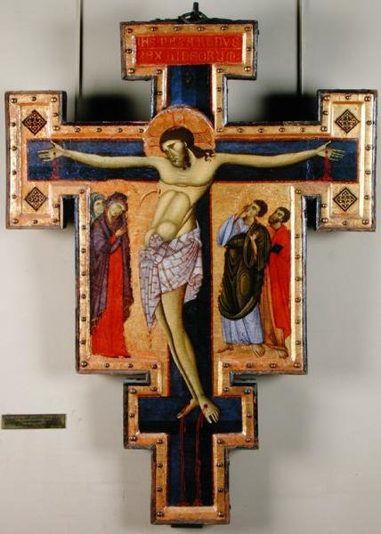 The Crucifixion, c.1270-80 (tempera na panelu) od Master of San Francesco