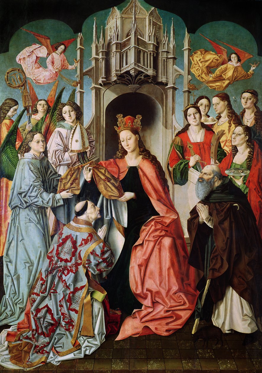 Předání ornátu sv. Ildefonsovi od Master of San Ildefonso