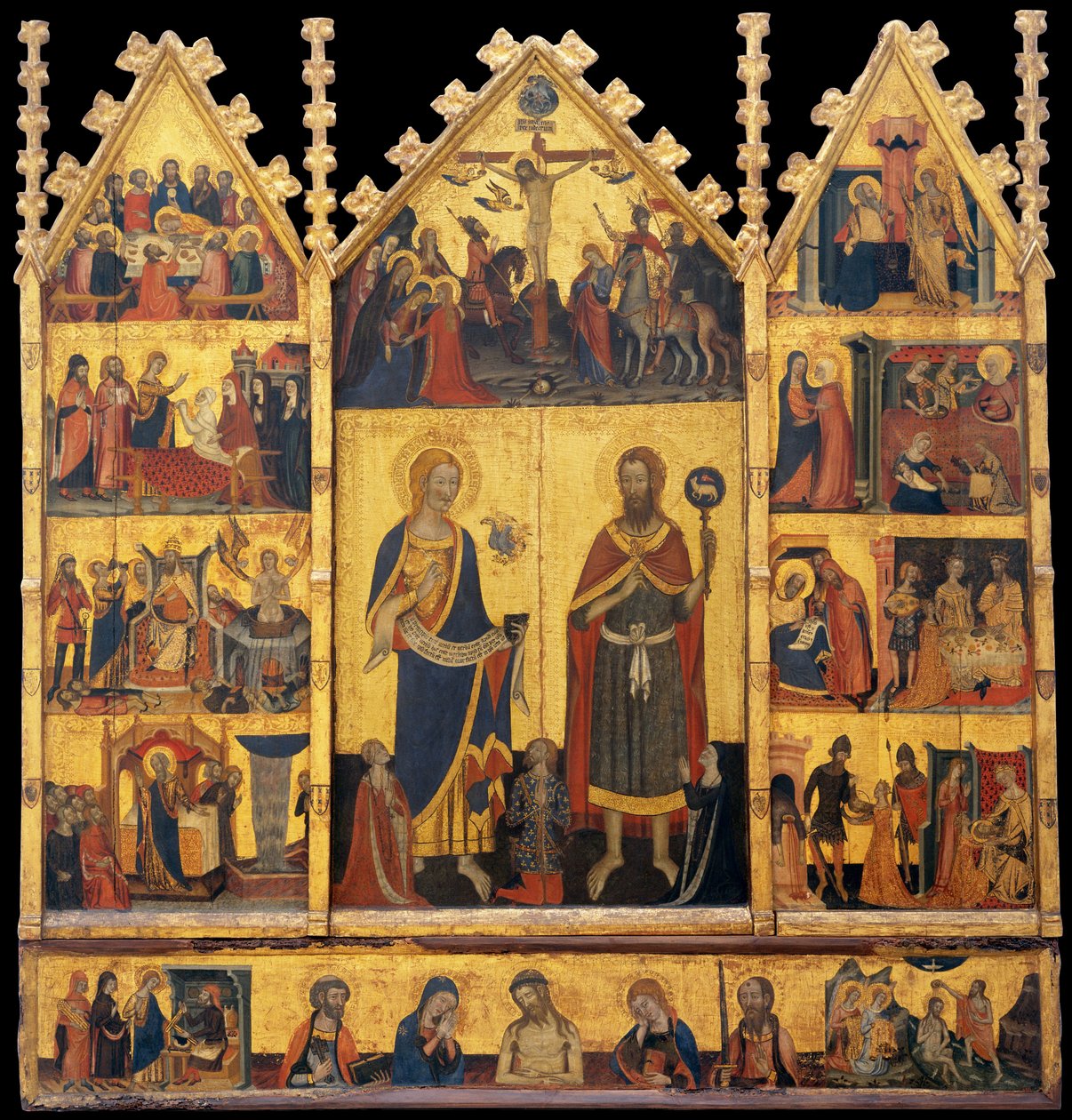 Oltářní obraz svatého Jana od Master of Santa Coloma de Queralt