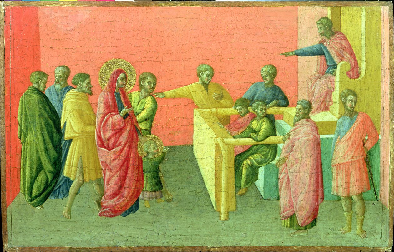Svatí obvinění z přijímání křesťanství, 1400-50 (tempera a plátkové zlato na panelu) od Master of St. Julitta and St. Quiricus Master of St. Julitta and St. Quiricus