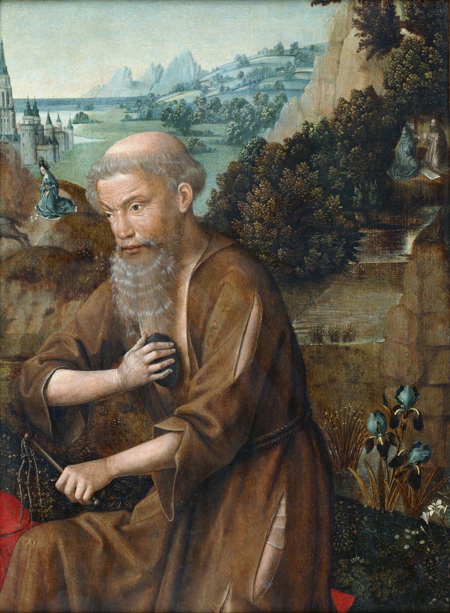 Svatý Jeroným od Master of The Legend of St. Lucy