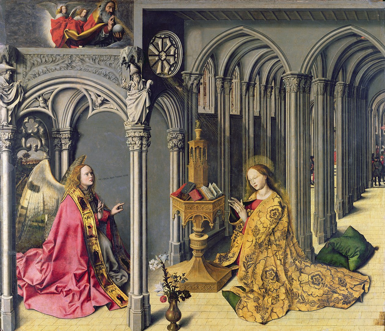 Zvěstování, c.1445 od Master of the Aix Annunciation