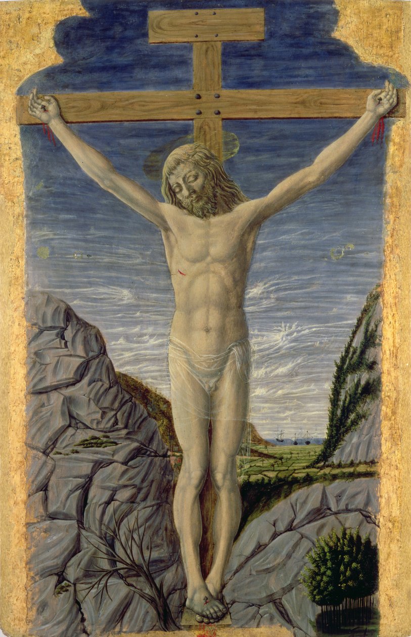 Ukřižování (tempera na desce) od Master of the Barberini Panels