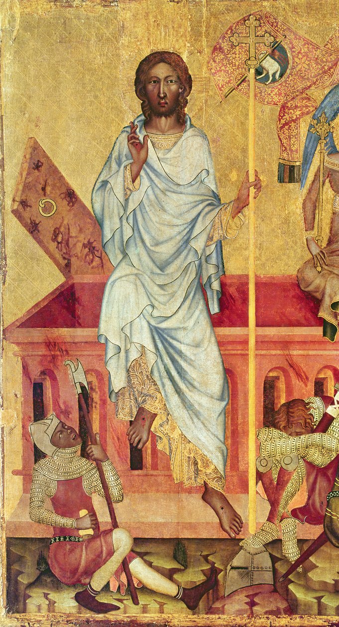 Vzkříšení Krista, cca 1350 (tempera na panelu) (detail 156876) od Master of the Cycle of Vyssi Brod