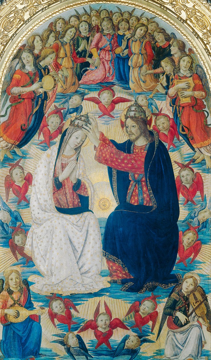 Korunovace Panny Marie od Master of the Fiesole Epiphany