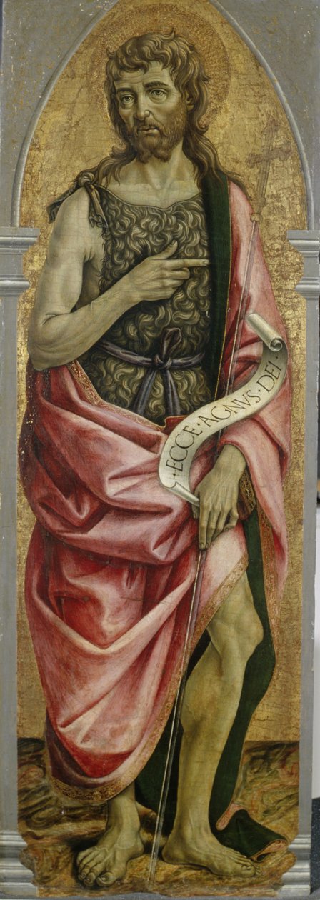 Jana Křtitele, kolem roku 1480 (tempera na topolovém dřevě) od Master of the Gardner Annunciation Master of the Gardner Annunciation