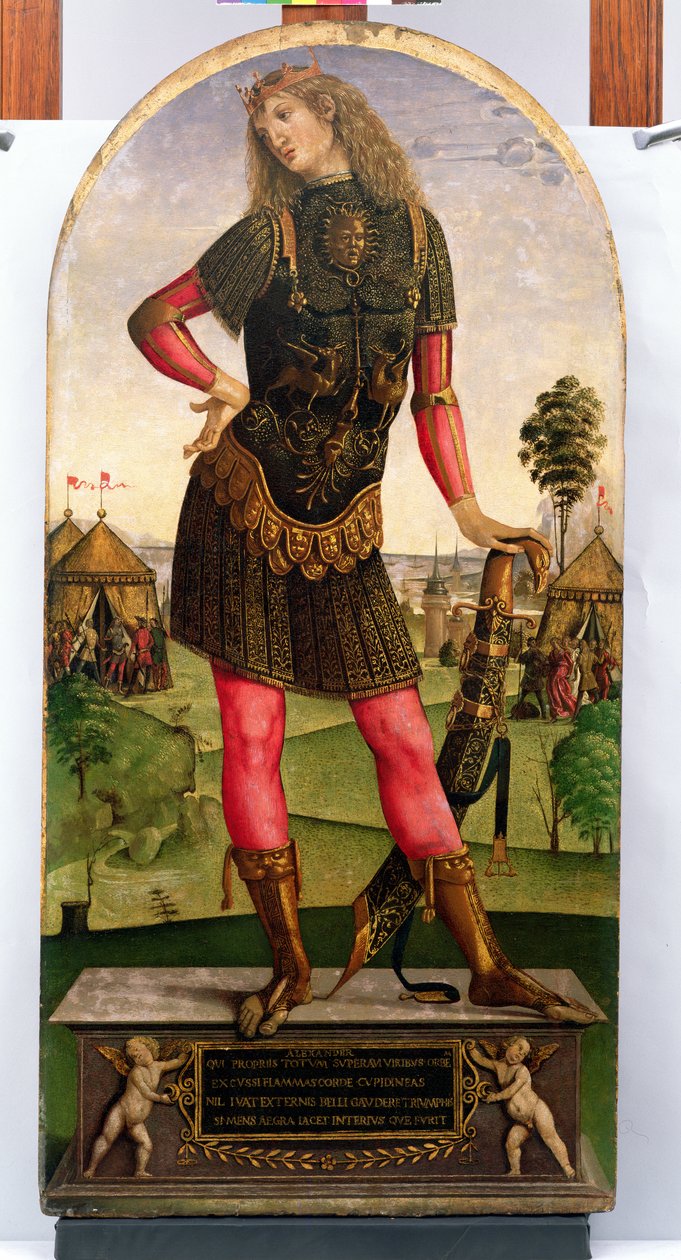 Alexandr Veliký (356-323 př.nl) (tempera na panelu) od Master of Griselda