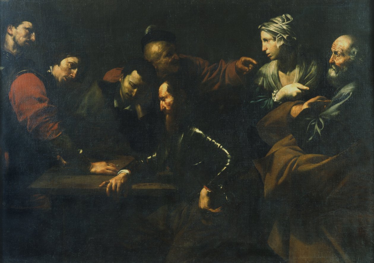 Petrovo zapření od Master of the Judgment of Solomon