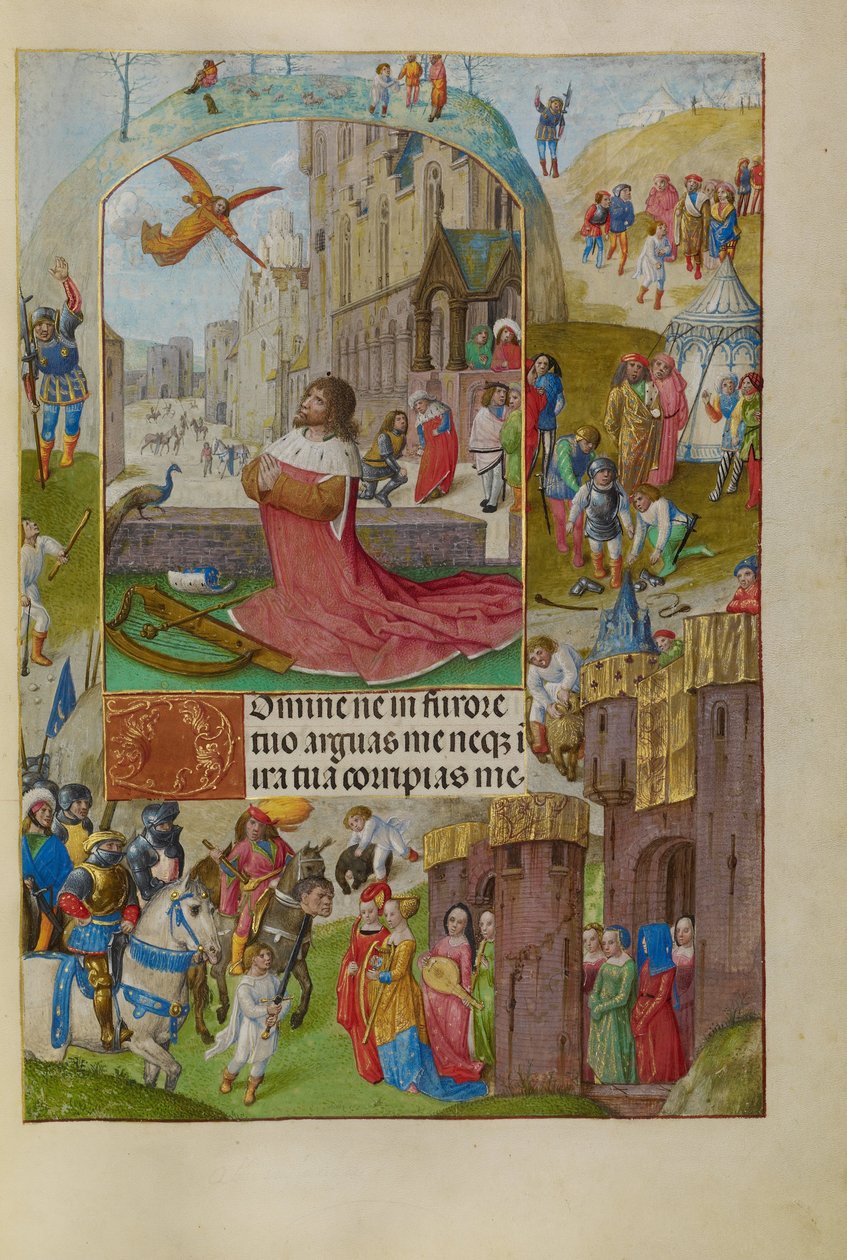 David v modlitbě od Master of the Lübeck Bible