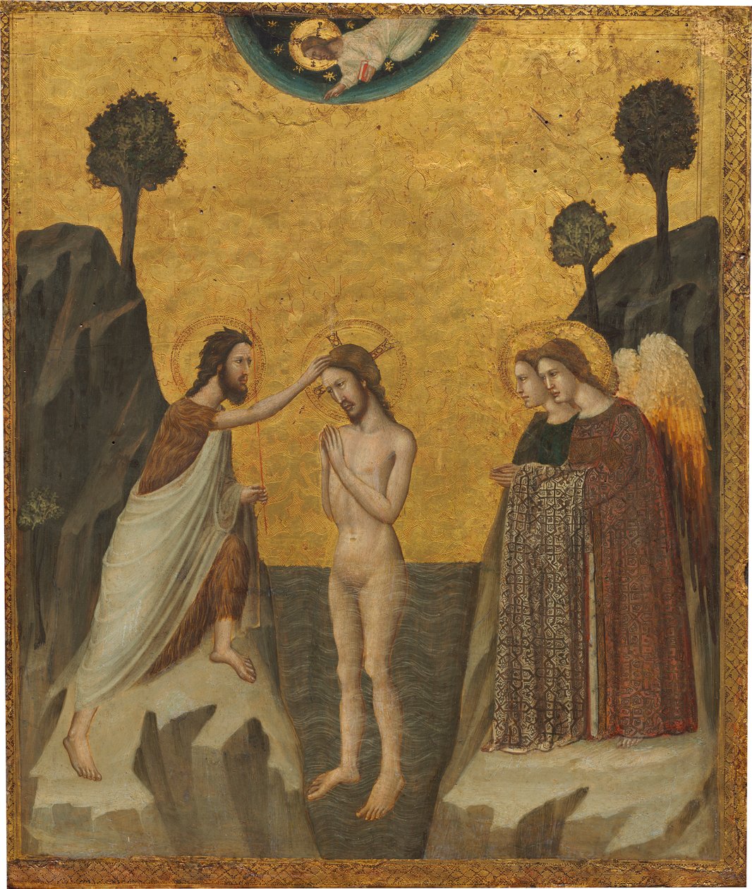 Křest Kristův od Master of the Life of Saint John
