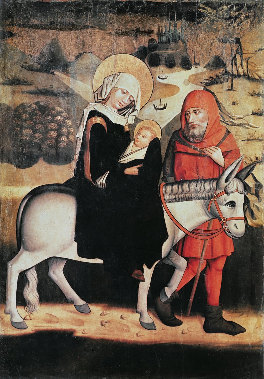 Let do Egypta (tempera na panelu) od Master of the Lords Passion