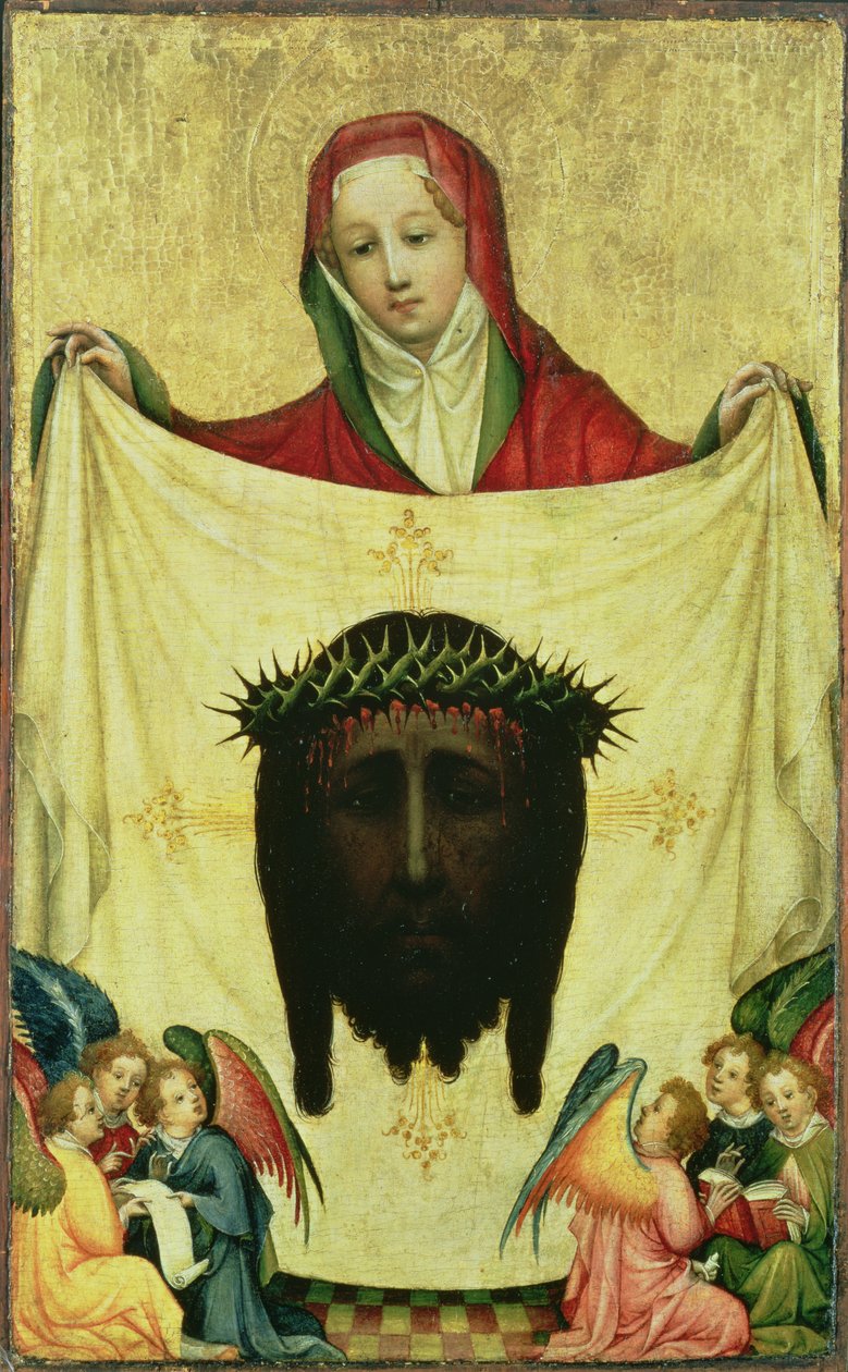 Svatá Veronika s Kristovým plátnem, kolem roku 1420 od Master of the Munich St. Veronica