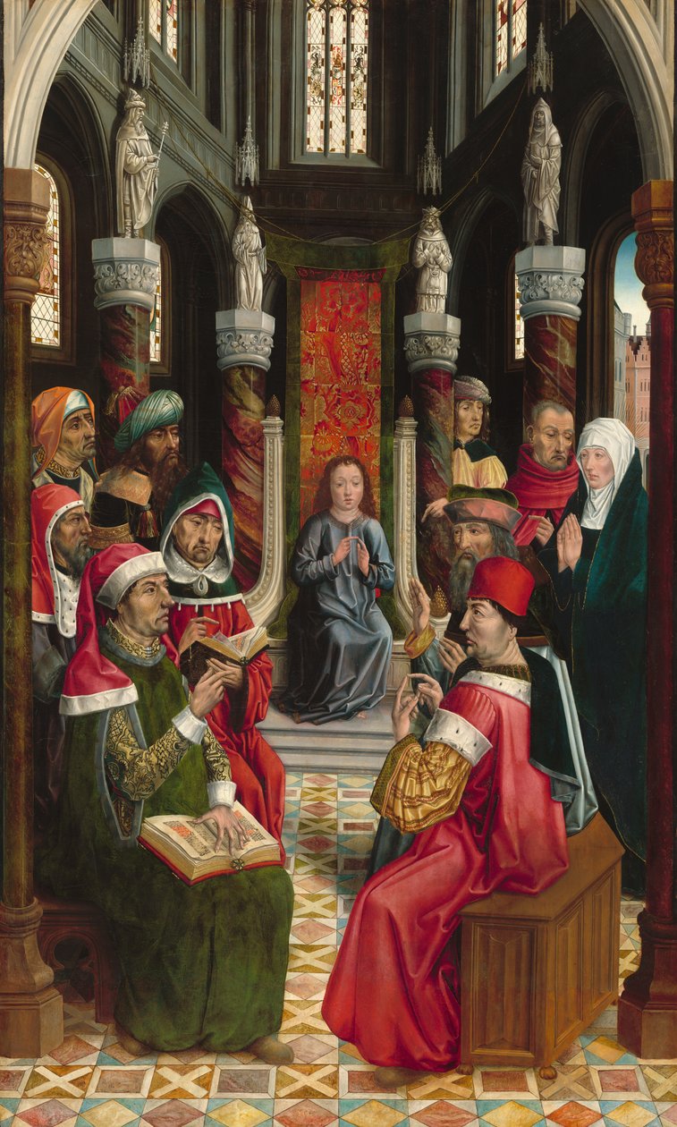 Kristus mezi lékaři od Master of the Retablo of
