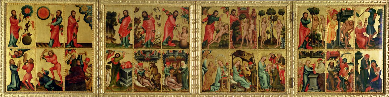 Hlavní oltář svatého Petra v Hamburku, Grabowerův oltář (tempera na panelu) od Master Bertram of Minden