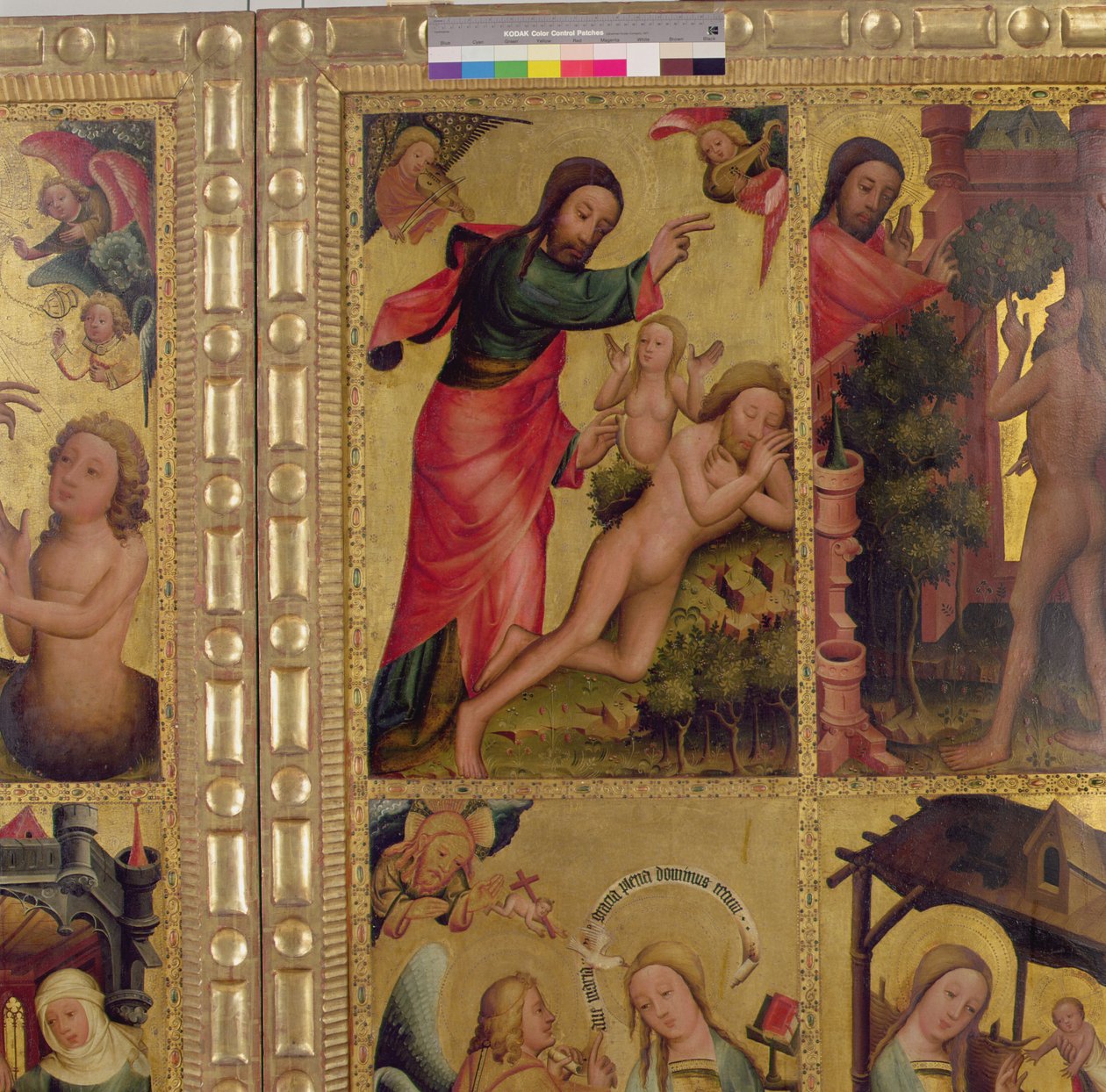 Stvoření Evy, panel z Grabowerova oltáře, hlavního oltáře sv. Petriho v Hamburku (viz také 153622) od Master Bertram of Minden
