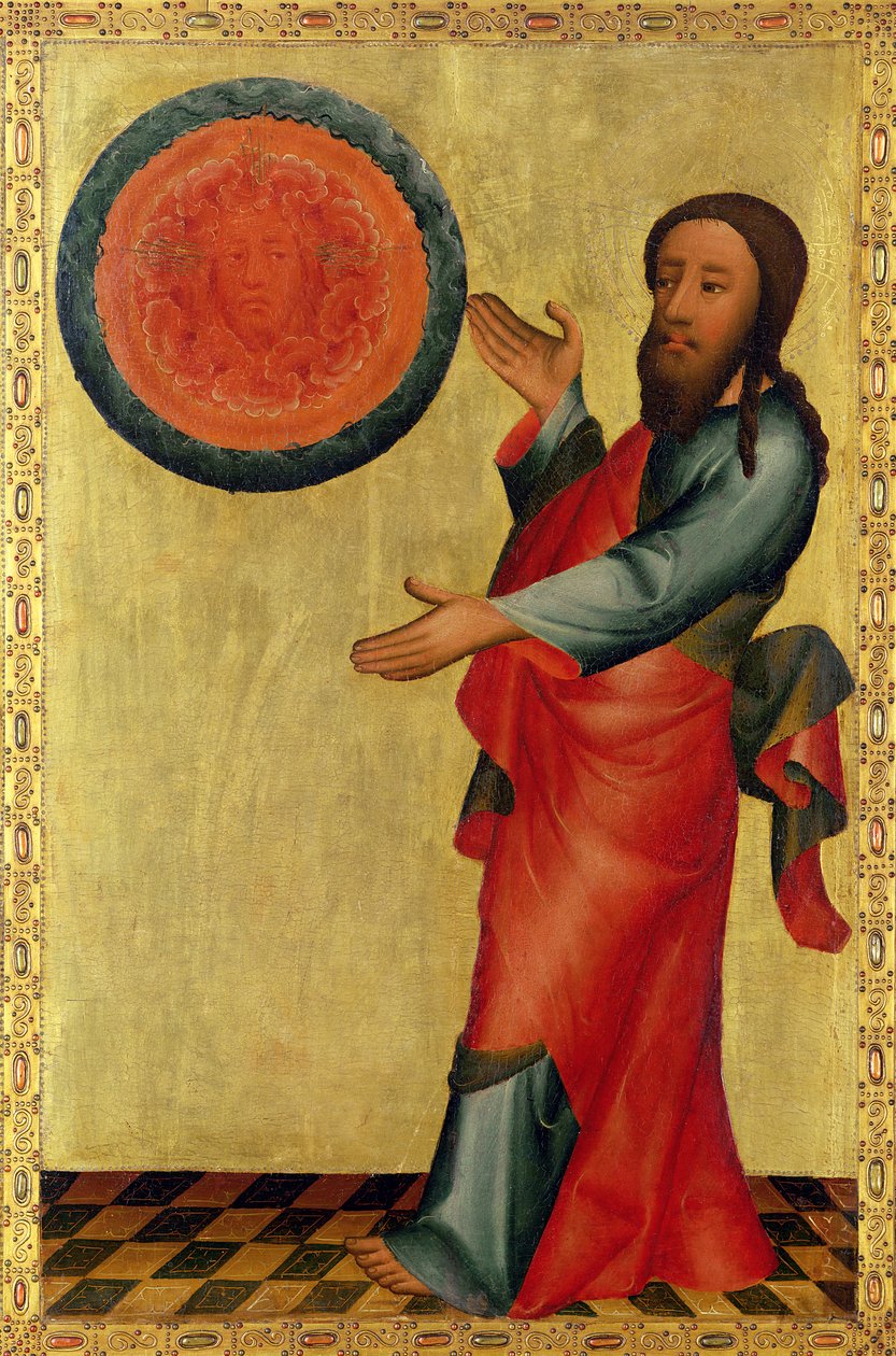 Rozdělení vod z hlavního oltáře sv. Petra v Hamburku, Grabowerův oltář, 1383 (tempera na panelu) od Master Bertram of Minden