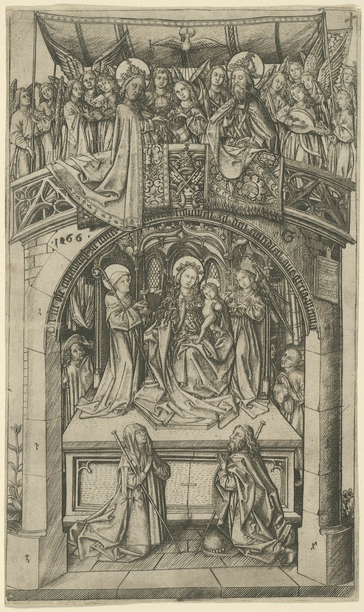 Velká Einsiedeln Madonna od Master E.S.