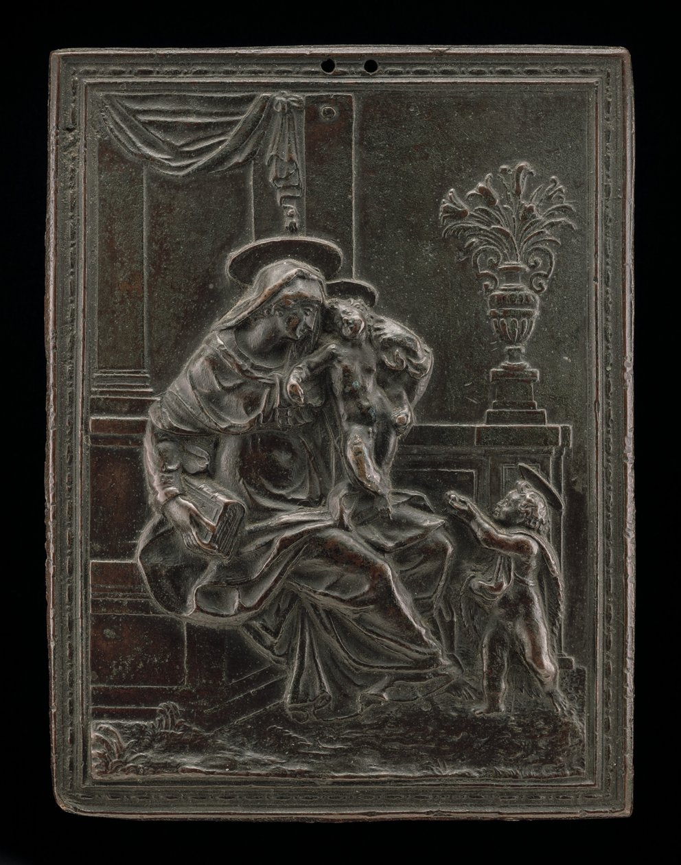 Madona s dítětem se svatým Janem Křtitelem, pravděpodobně kolem r. 1600. od Master F.D.