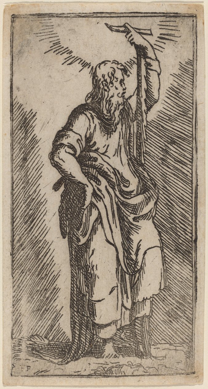 Svatý Šimon od Master F.P. after Parmigianino