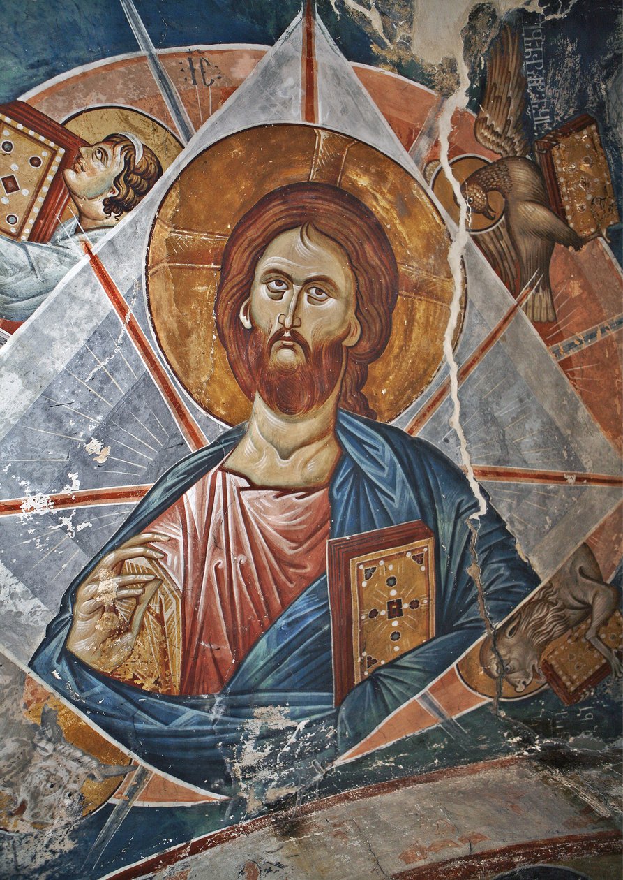 Salvator Mundi Spasitel světa, 14. století od Master Gerasime
