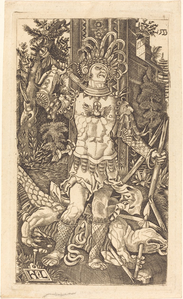 Svatý Jiří stojící od Master H.L.