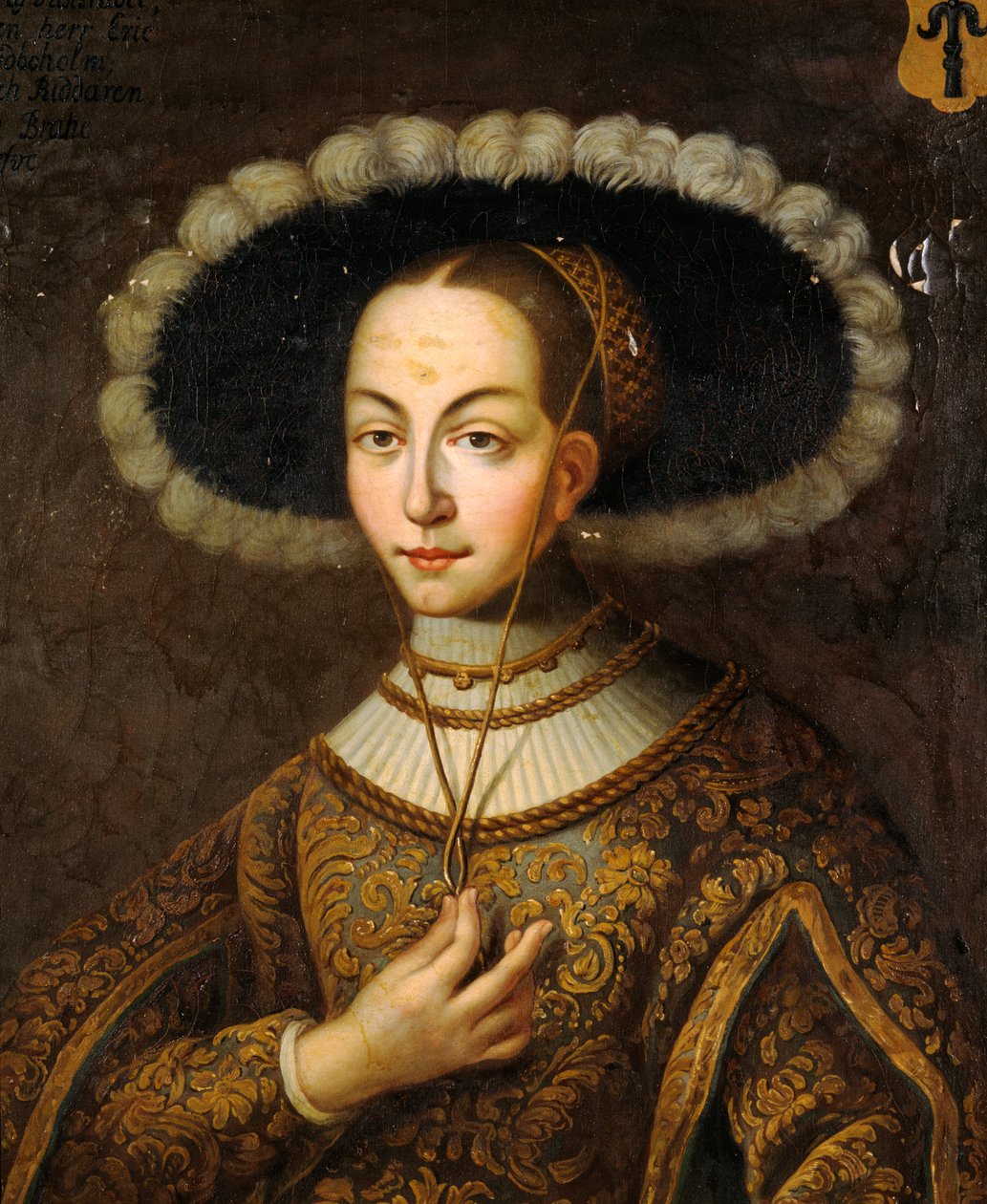 Portrét Margarety Eriksdotter Vasy 1497-1536, sestry švédského krále Gustava I. od Master Hillebrandt