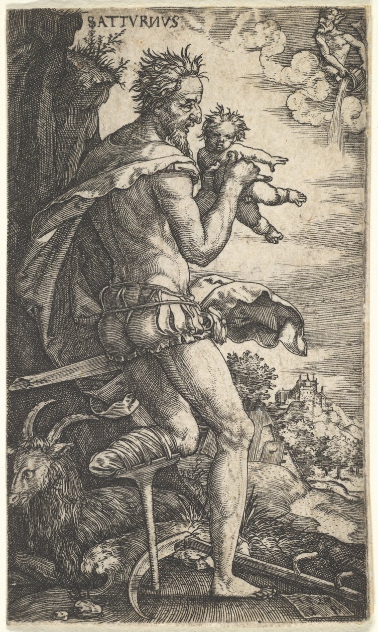 Saturn z filmu Bohové, kteří vládnou planetám, 1525. od Master I.B.