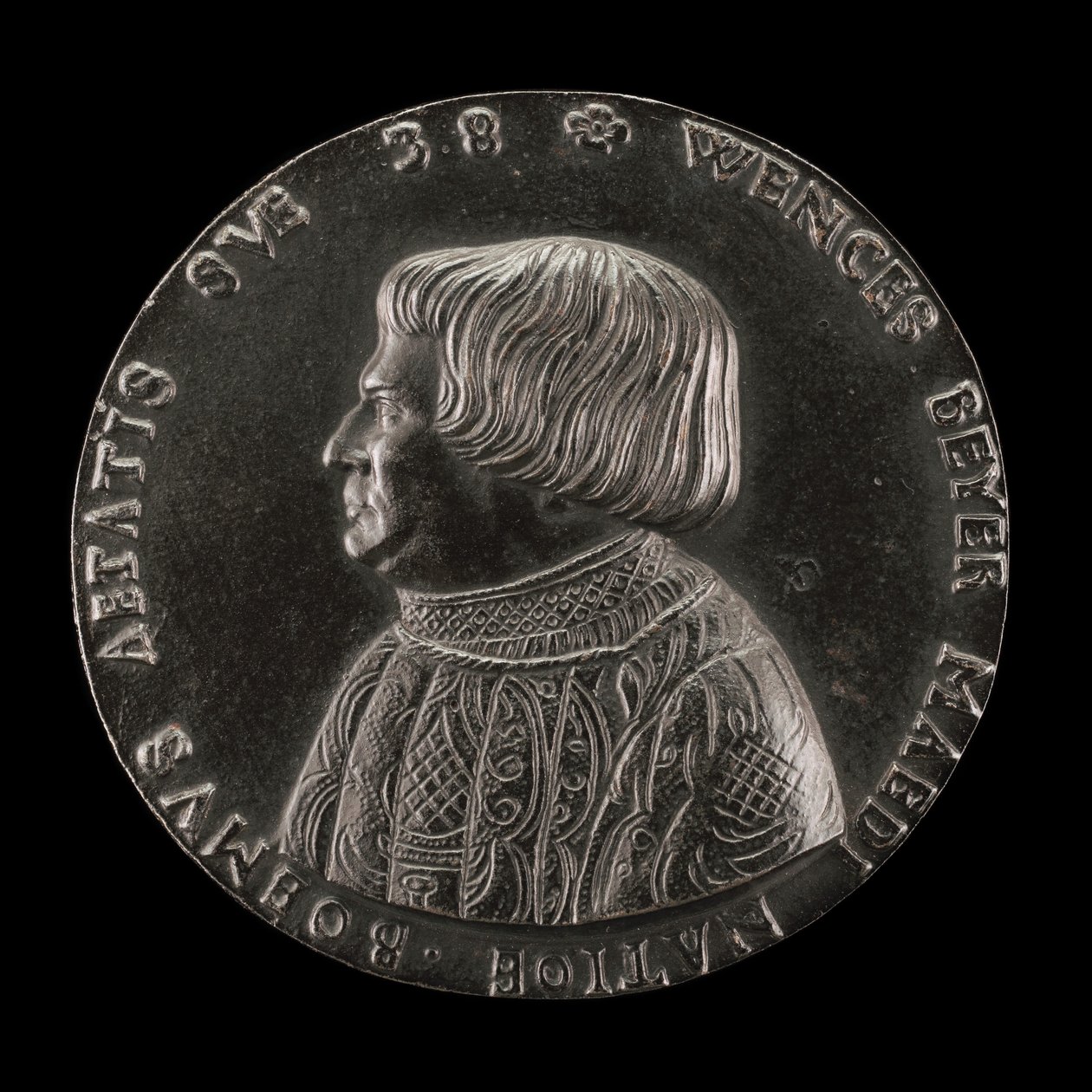 Václav Payer Wenceslaus Beyer, 1488-1537, státní lékař český [avers], 1526. od Master M.P.