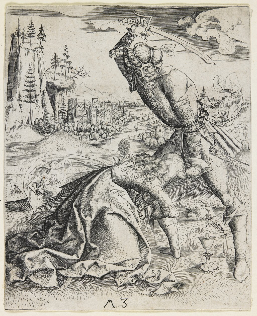 Stětí svaté Barbory, c. 1501 od Master MZ