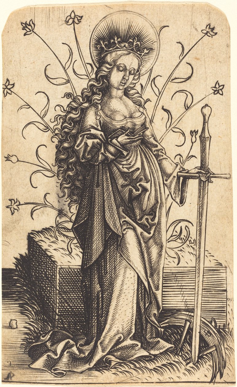 Svatá Kateřina od Master PW of Cologne