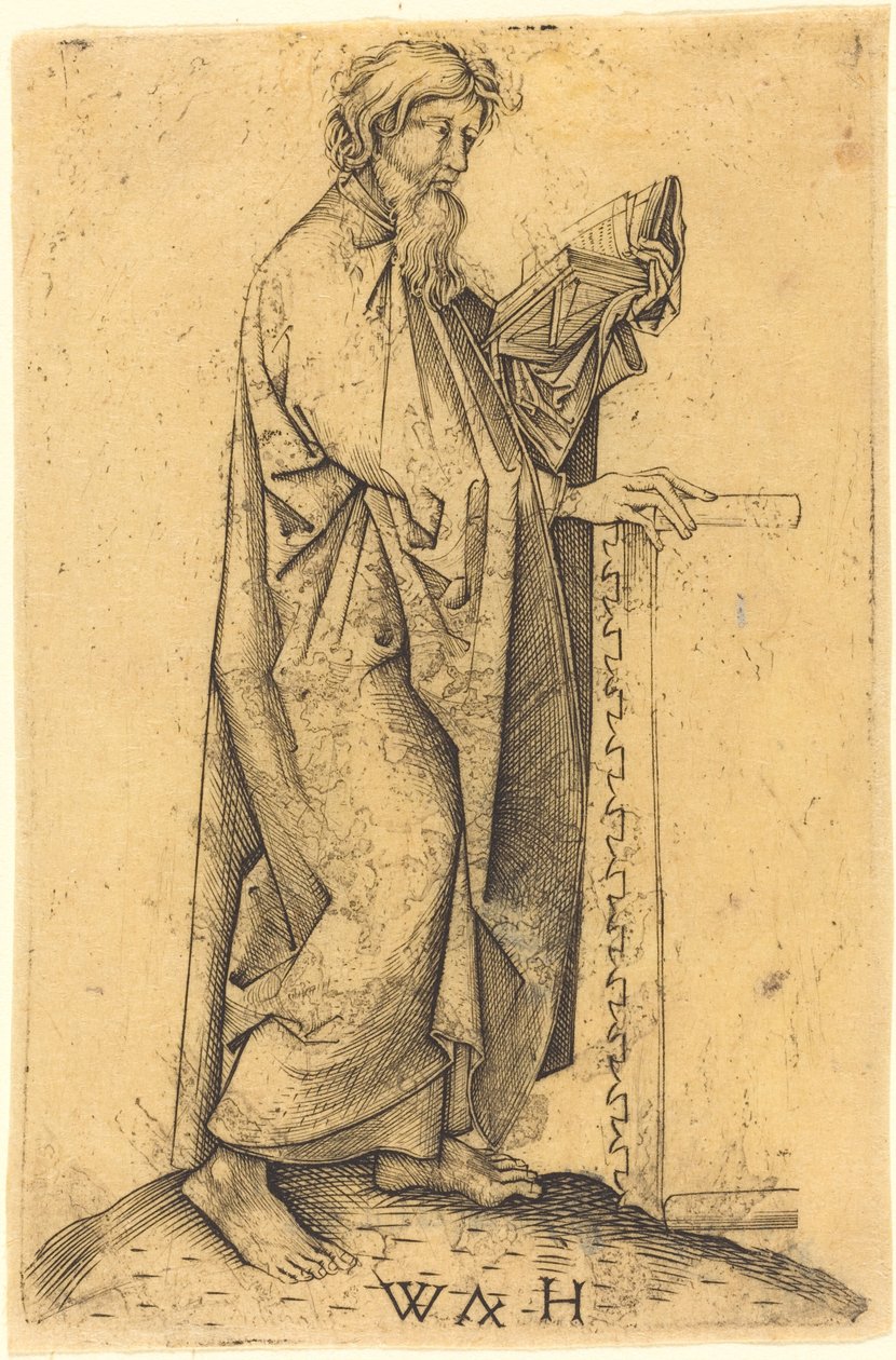 Apoštol Šimon od Master WH after Martin Schongauer