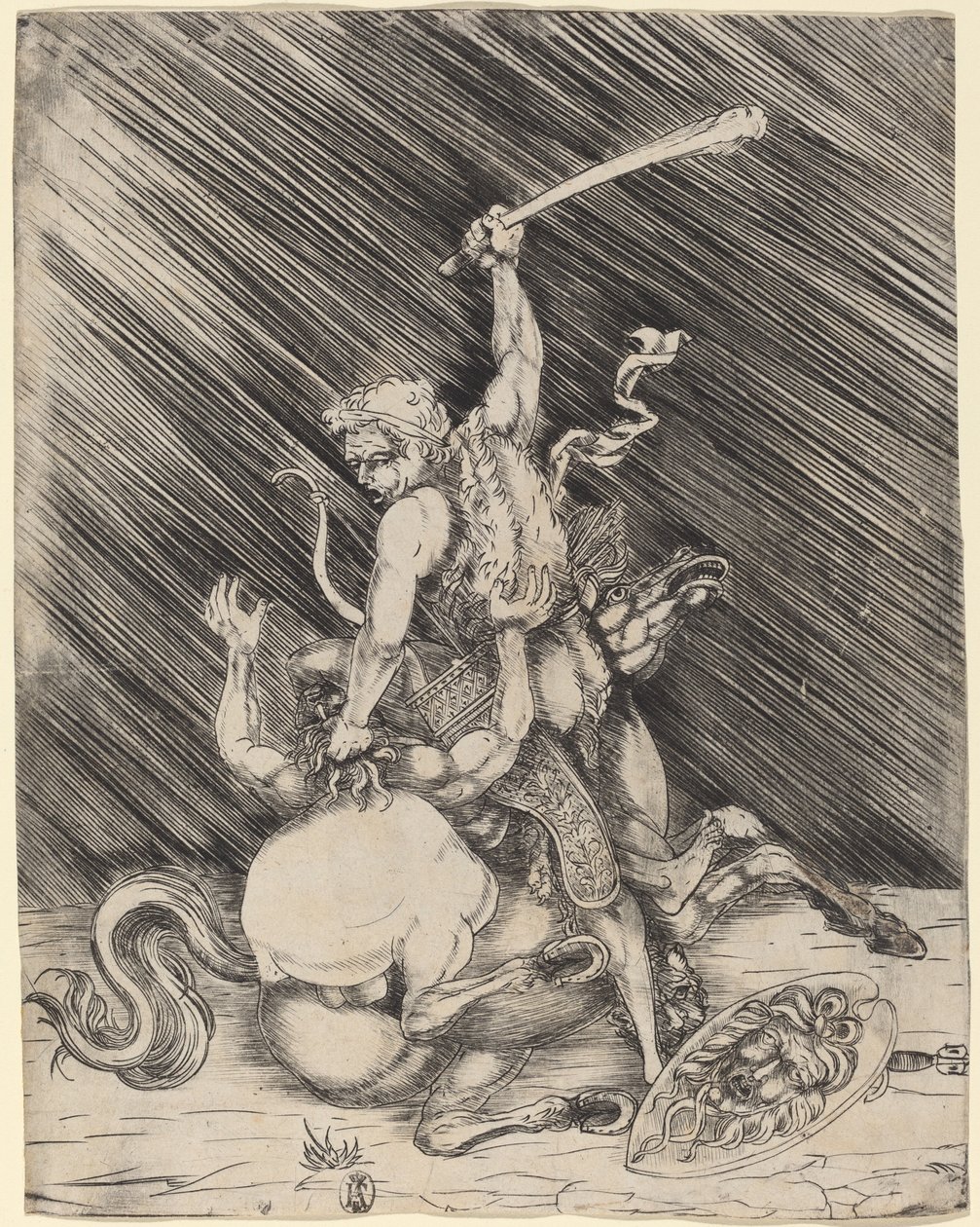 Herkules a Cacus od Master of 1515