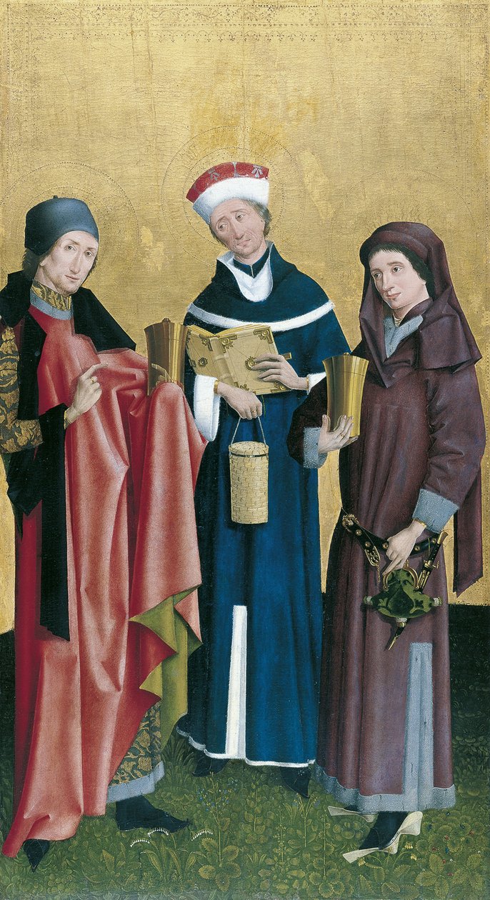 Svatí Kosmas, Damian a Pantaleon od Master of Cologne
