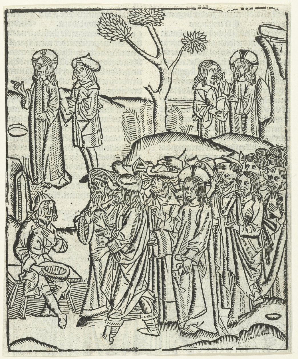 Kristus uzdravuje slepého Bartimaia od Master of Delft (attributed to)
