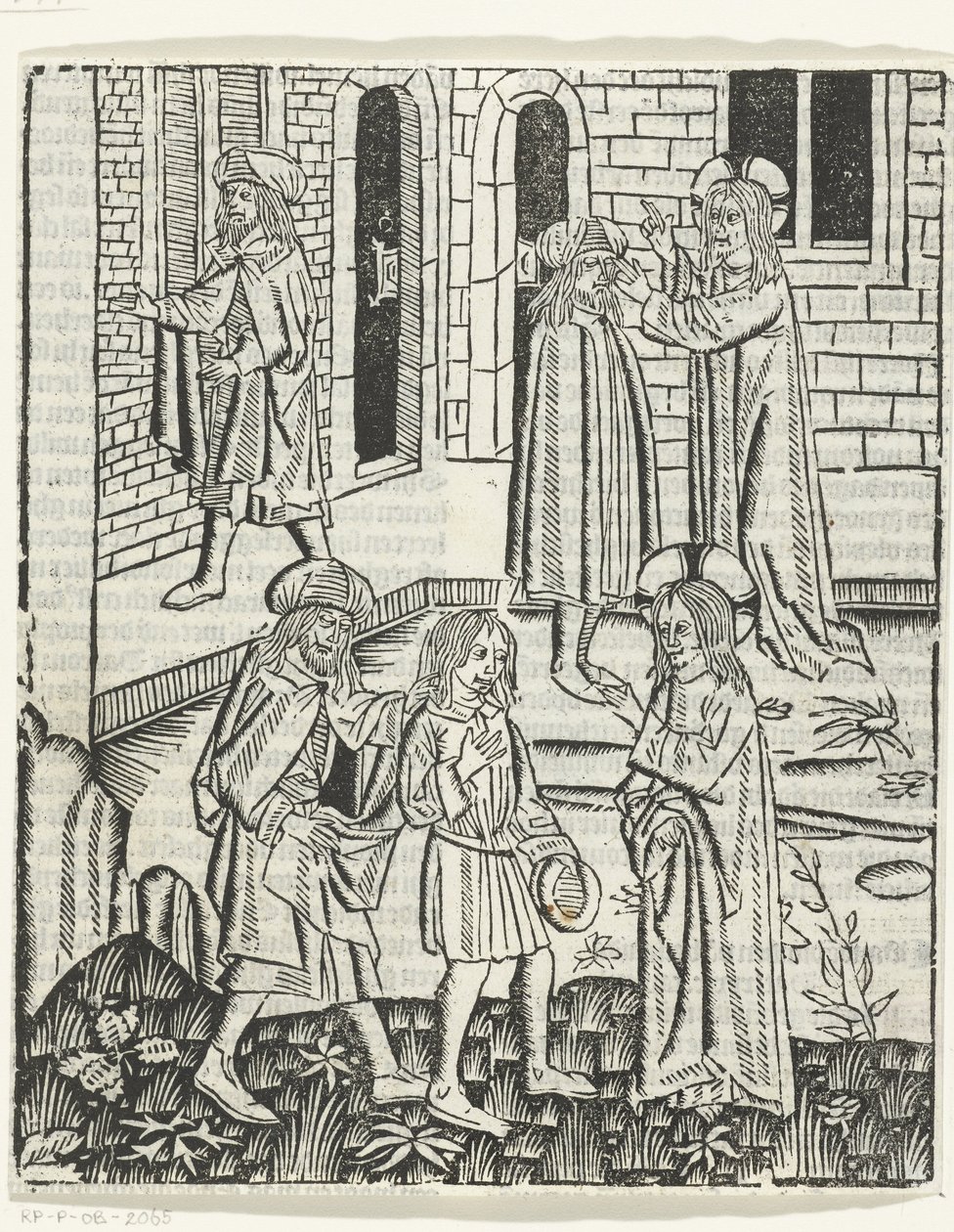 Kristus uzdravuje slepého muže z Bethesdy od Master of Delft (attributed to)