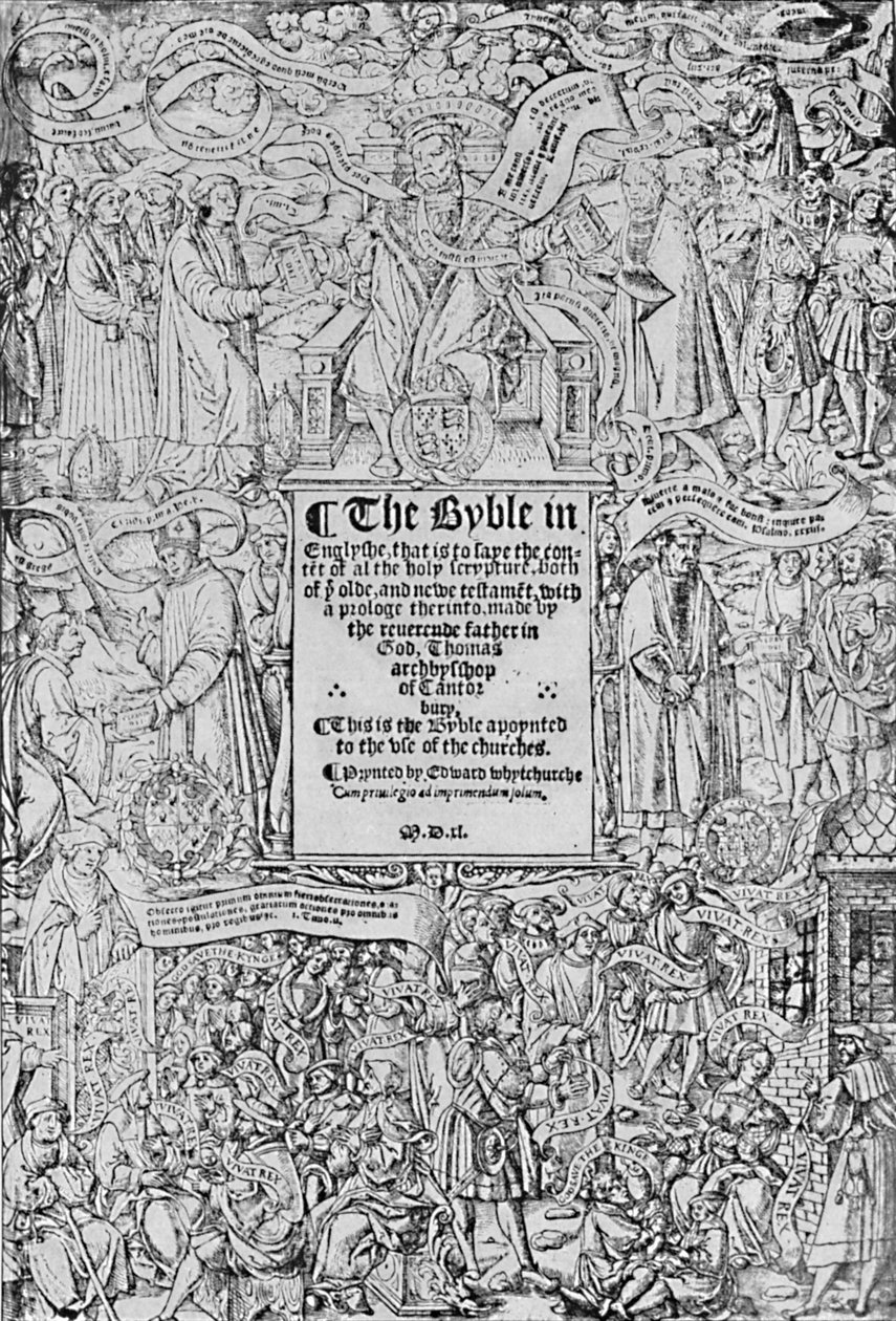 Titulní strana Velké bible, 1540, 1903 od Master of Francois de Rohan