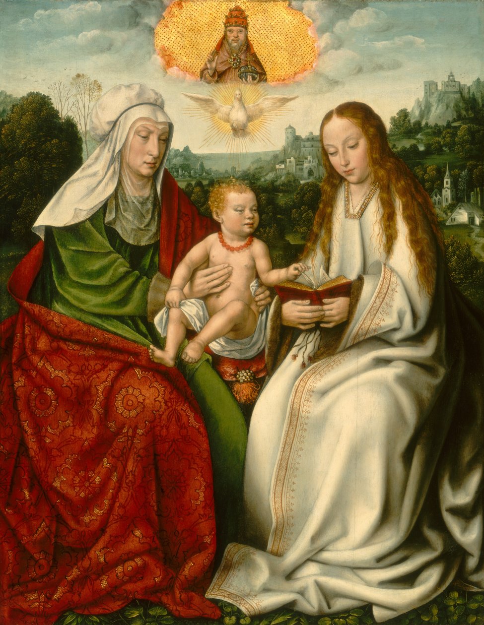 Svatá Anna s Pannou a Ježíškem, c. 15111515. od Master of Frankfurt