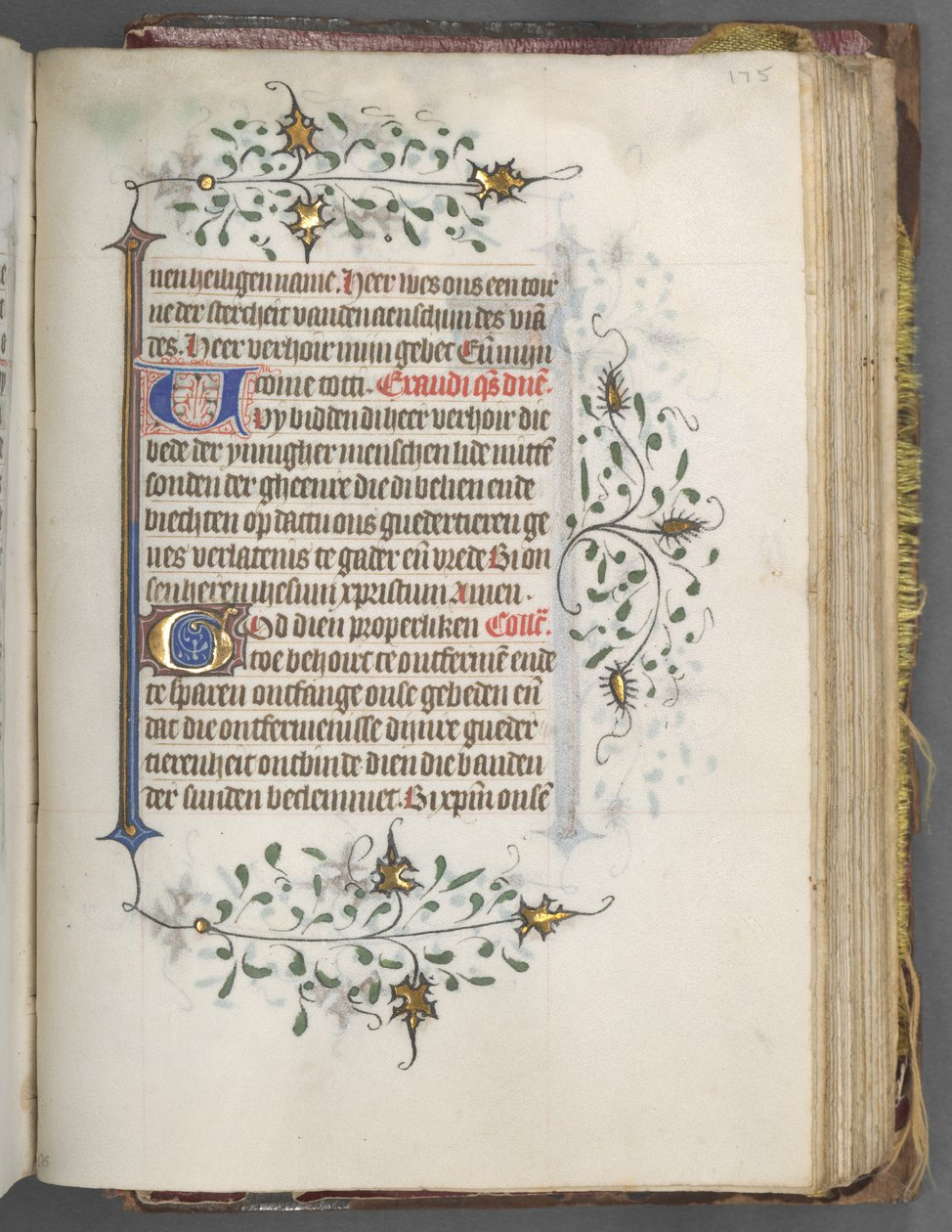 Kniha hodin Použití Utrechtu: fol. 175r, Text, c. 1460-1465. od Master of Gijsbrecht van Brederode