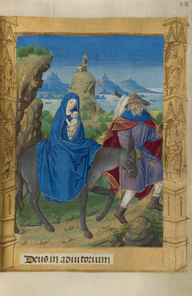 Útěk do Egypta od Master of Guillaume Lambert
