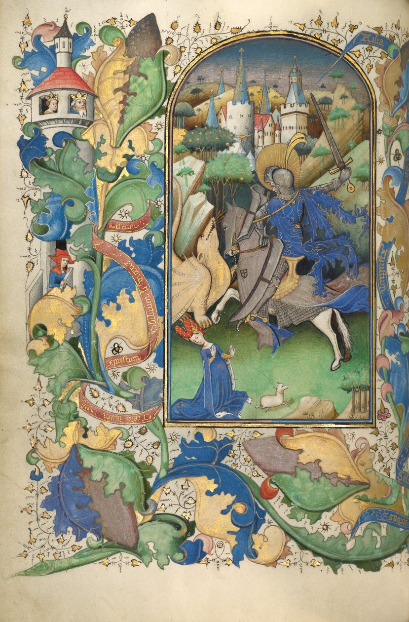 Svatý Jiří a drak od Master of Guillebert de Mets