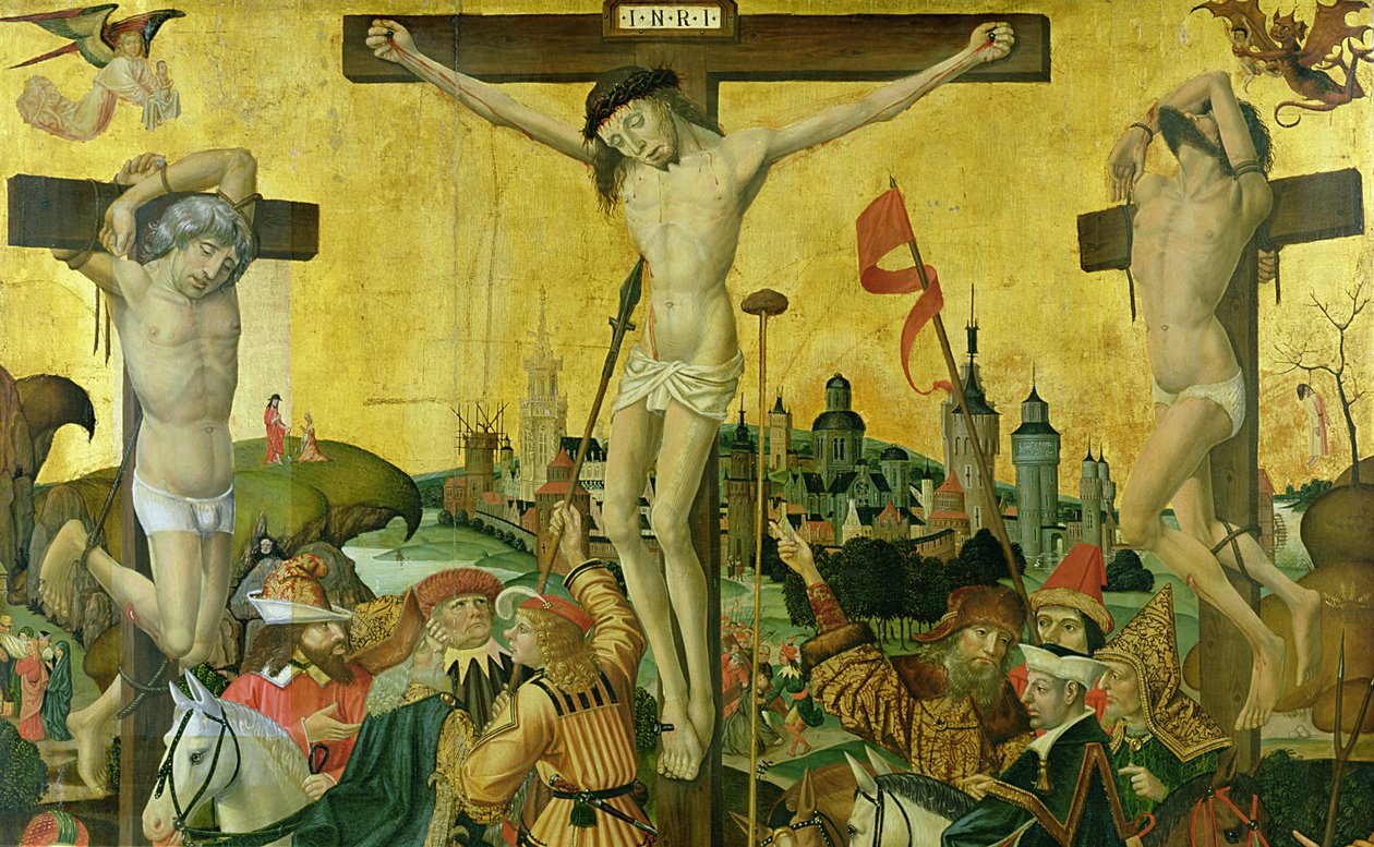 Ukřižování, cca 1500 (detail 148971) od Master of Hamburg