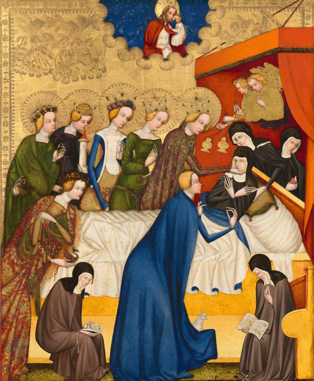 Smrt svaté Kláry, c. 14001410. od Master of Heiligenkreuz