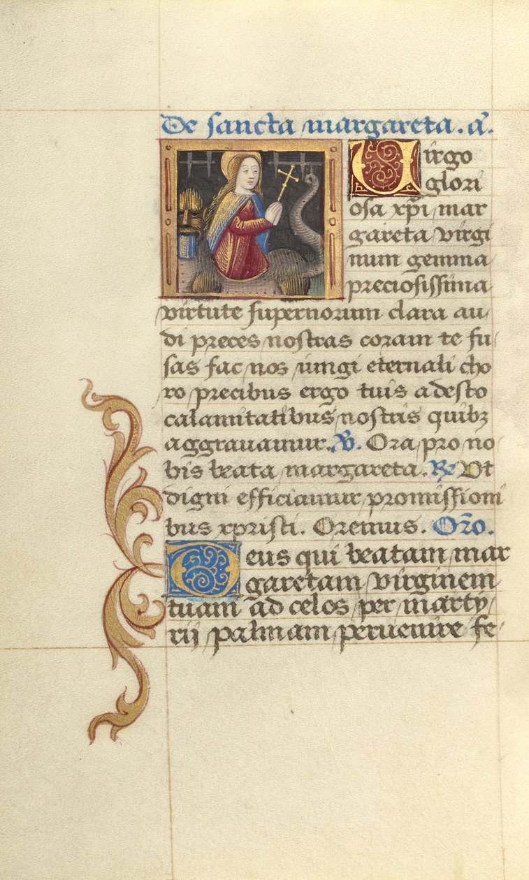 Svatá Markéta a drak od Master of Jacques de Besançon
