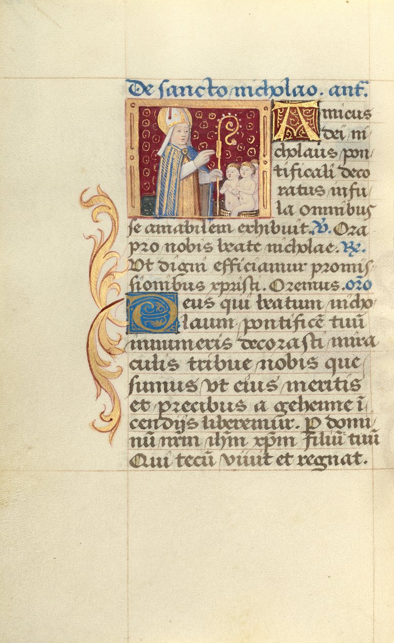 Svatý Mikuláš od Master of Jacques de Besançon