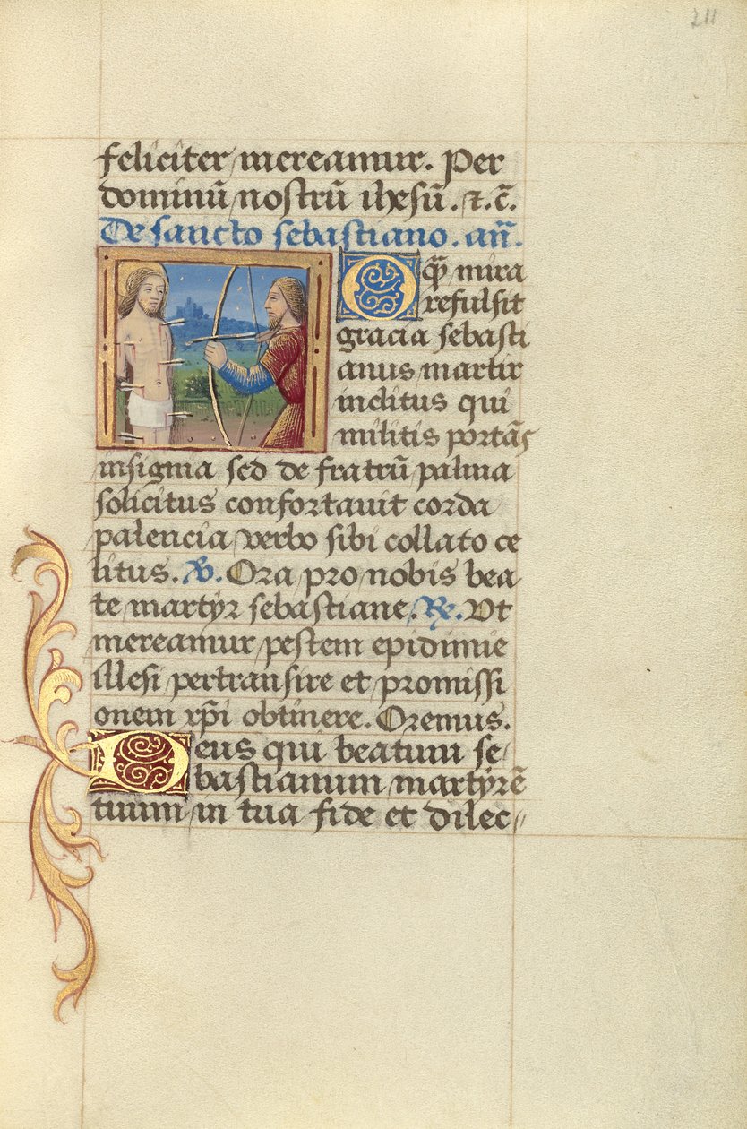 Svatý Sebastian od Master of Jacques de Besançon