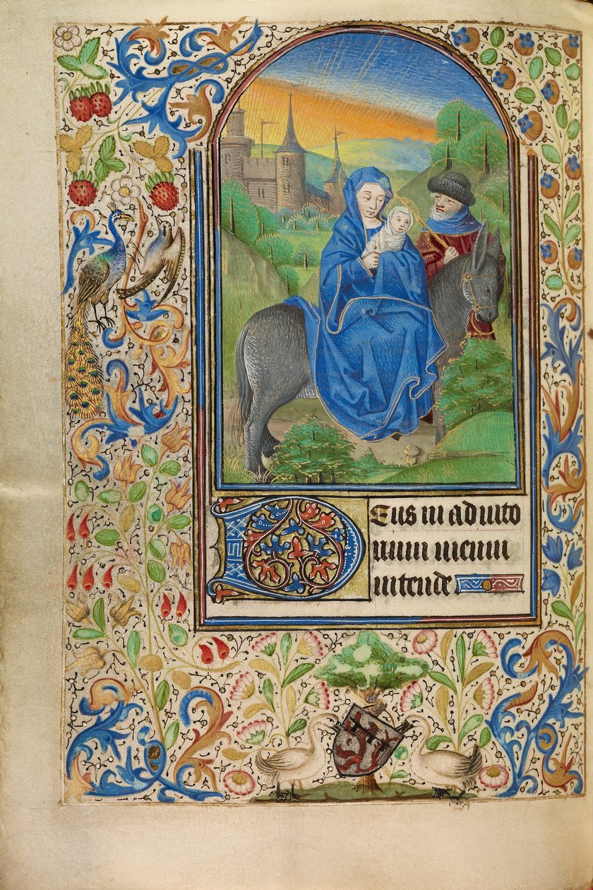 Útěk do Egypta od Master of Jacques of Luxembourg