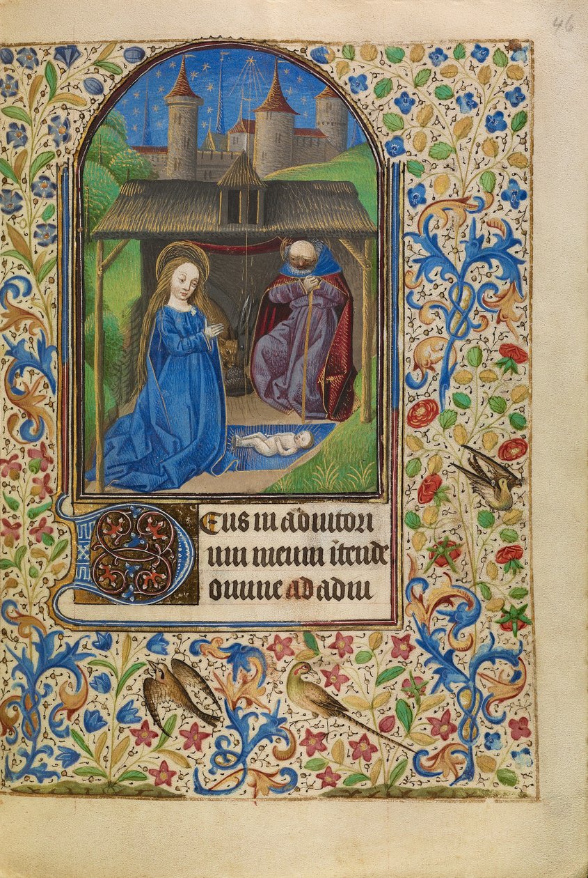 Narození Páně od Master of Jacques of Luxembourg