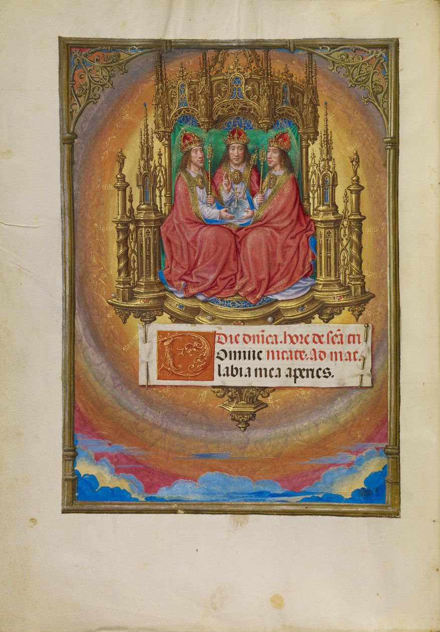 Svatá Trojice na trůně od Master of James IV of Scotland