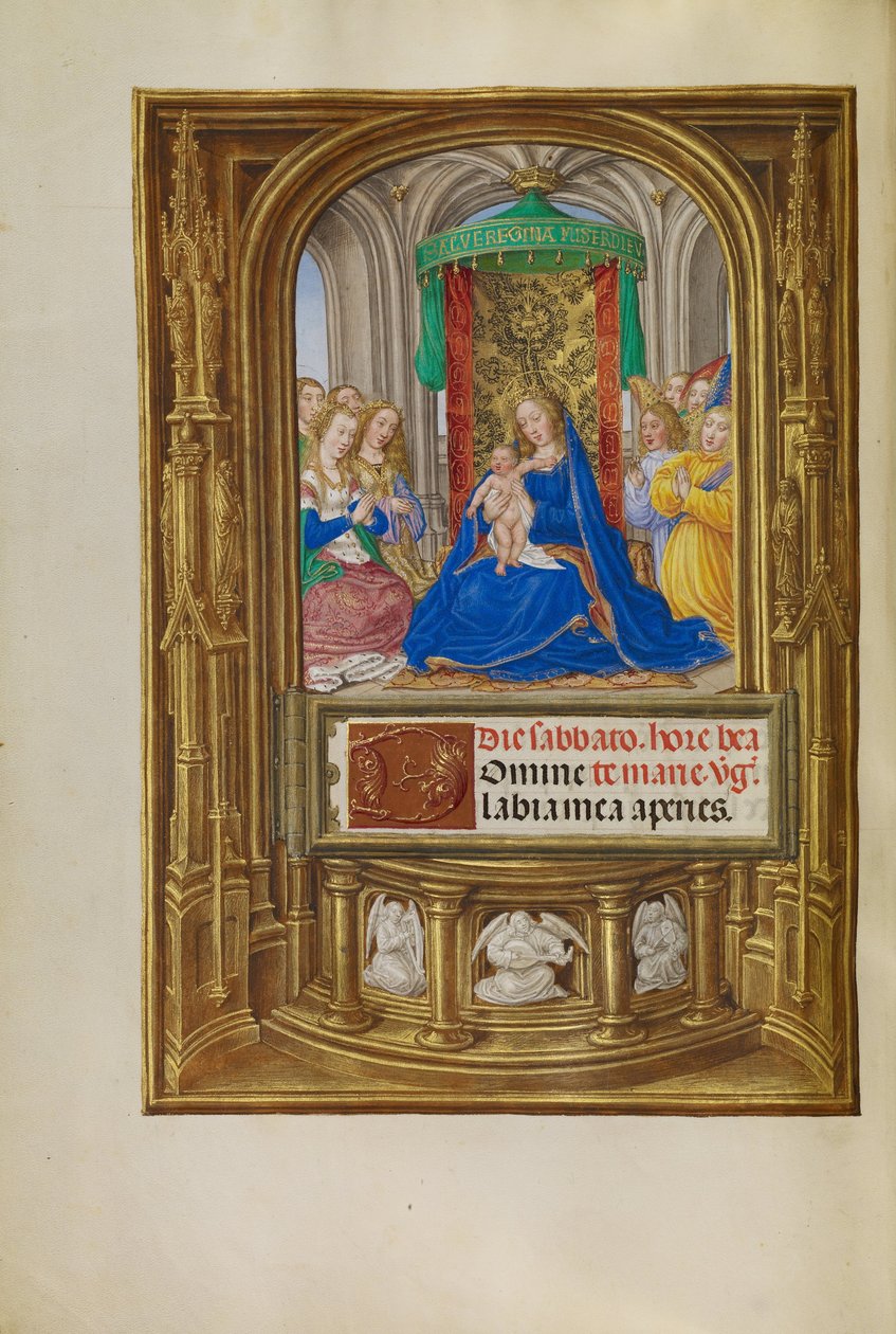 Panna a dítě na trůn od Master of James IV of Scotland