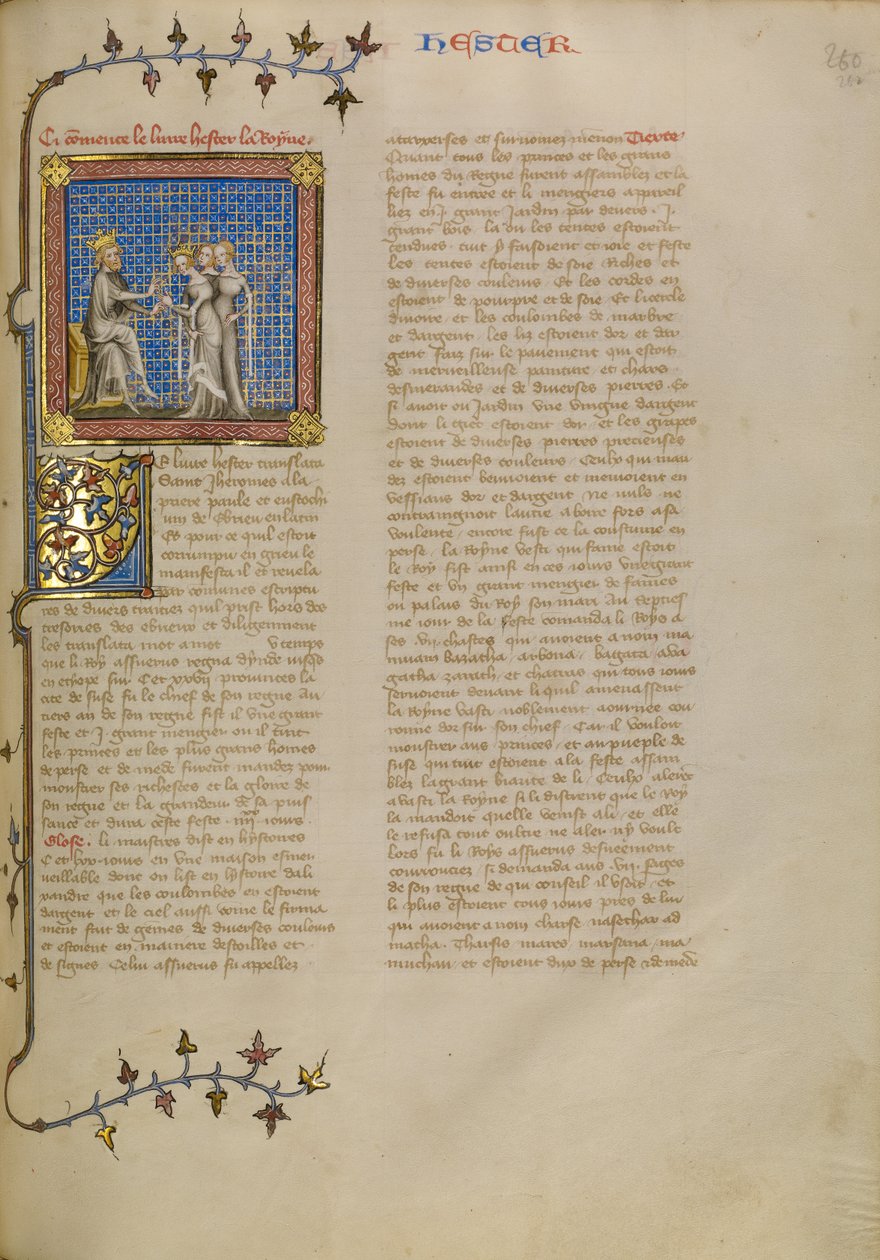 Ester před králem Achašveróšem od Master of Jean de Mandeville